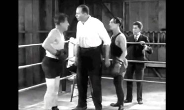 IN THIS CORNER, in Black & White, Undefeated in 46 silent films: Buster KeatonAND IN THE OPPOSITE CORNER, also  in Black & White, Undefeated in 74 Silent Films: Charlie Chaplin